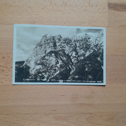 AK Eisriesenwelt Werfen. Blick vom Feuergsengköpfl gegen Tennengebirge. (1929)
