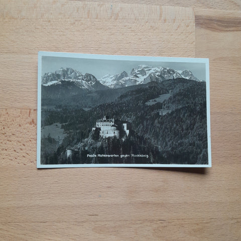 AK Feste Hohenwerfen gegen Hochkönig. (1930)