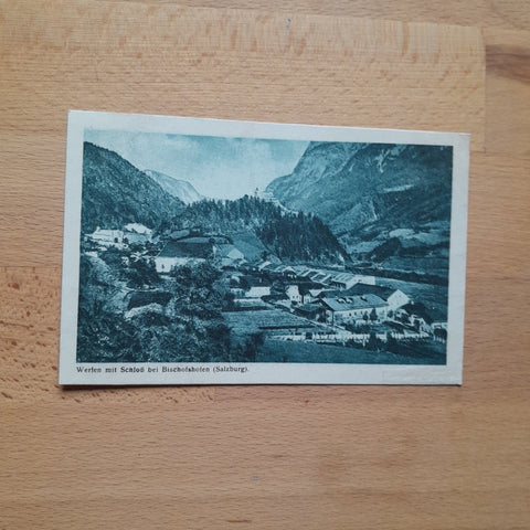 AK Werfen mit Schloss bei Bischofshofen.