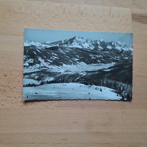 AK Blick vom Grieskareck Flachau auf Dachstein.