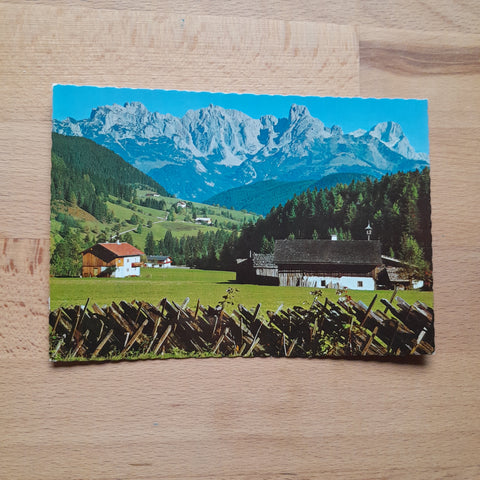 AK Blick vom Lammertal geg. Gosaukamm, Bischofsmütze und Dachstein.