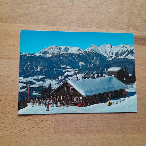 AK Eben im Pongau. Mittelstation Reitlehenalm. Besitzer: R. u. M. Schneider.