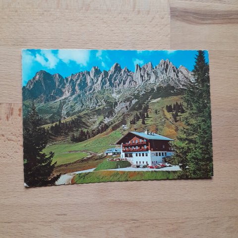 AK Arthurhaus. Mitterbergalpe. Besitzer: Peter Radacher. Mühlbach am Hochkönig.