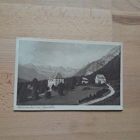 AK Blühnbachtal mit Jagdschloss.