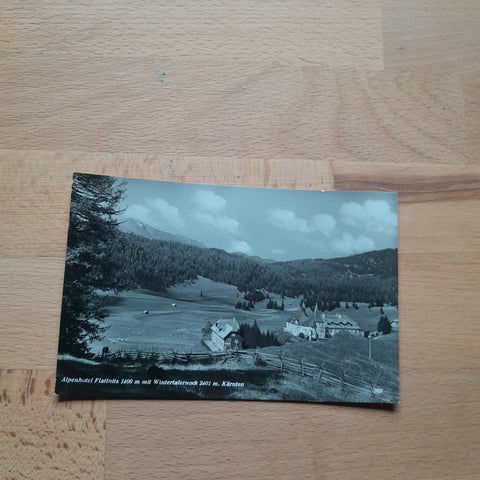 AK Alpenhotel Flattnitz mit Wintertalernock.
