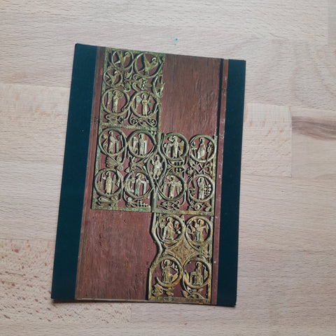 AK Dom zu Gurk. Romanische Türreliefs des Westportals. Linker Türflügel.