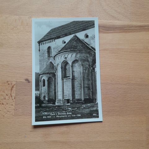 AK Gurk in Kärnten. Dom. Die Süd- u. Hauptapsis um 1140-1200.