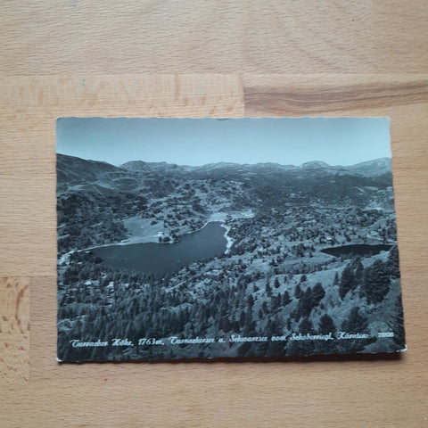 AK Turracherhöhe, Turrachersee und Schwarzsee vom Schoberriegl.