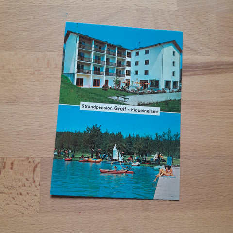 AK St. Kanzian am Klopeiner See. Frühstückspension Greif. Inh. Josef Hofmayer.