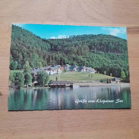 AK Grüße vom Klopeiner See. Erholungszentrum Ca. Klopein. Unterburg.