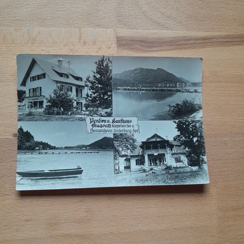 AK Klopeinersee. Unterburg. Pension und Kaufhaus Slugoutz.
