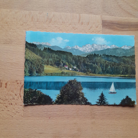 AK Klopeiner See mit Steiner Alpen.