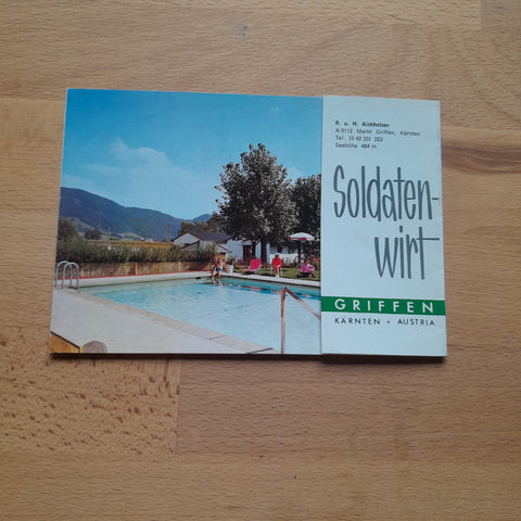 Prospekt Griffen Soldatenwirt. R. u. H. Aichholzer.