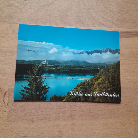 AK Grüsse aus Südkärnten. Völkermarkter Stausee.