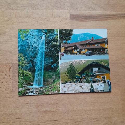 AK Gallizien. Wildensteiner Wasserfall, Gasthof Zenkl, Gasthaus zum Wildensteiner Wasserfall.