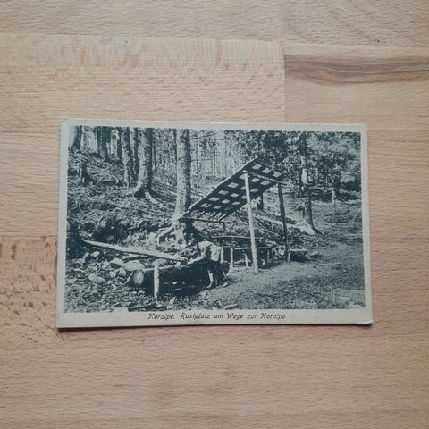 AK Rastplatz am Wege zur Koralpe. (1918-19)