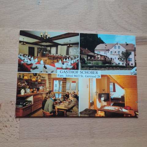 AK St. Gertraud 28. Gasthof Schober. Fam. Jöbstl.