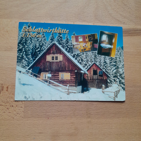AK Schlattwirthütte. Helga und Hans Rutrecht. Gräbern 43.