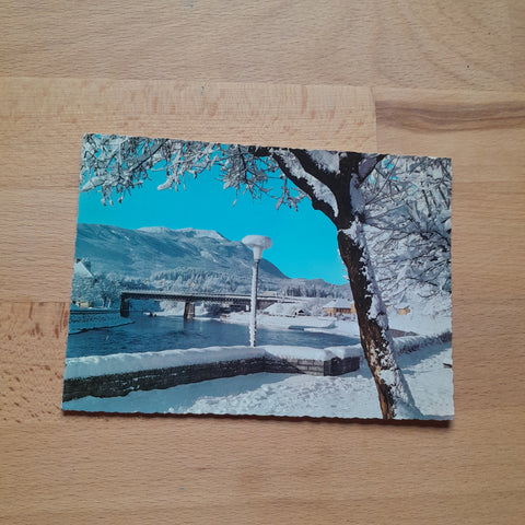 AK Villach. Draukai mit Dobratsch.