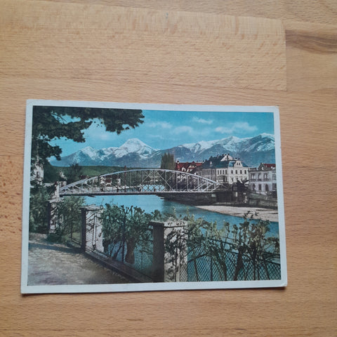 AK Villach Draukai Motiv (1940)