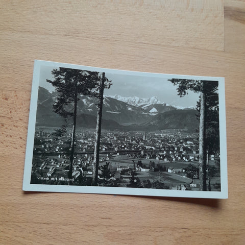 AK Villach mit Mangart.