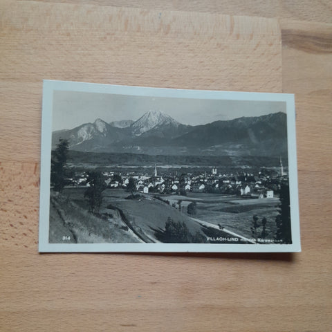 AK Villach-Lind mit den Karawanken.