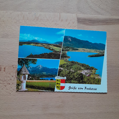 AK Grüsse vom Faakersee.