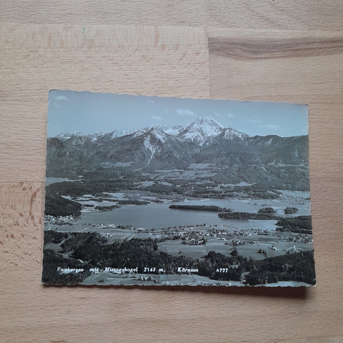 AK Faakersee mit Mittagskogel.