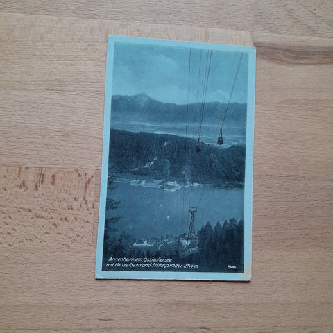 AK Annenheim am Ossiachersee mit Kanzelbahn und Mittagskogel.