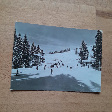 AK Gerlitzen. Gasthof Alpenrose mit Sessellift.