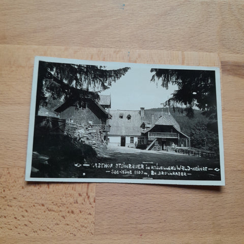 AK Alpl. Gasthof Steinbauer in Roseggers Waldheimat. Bruggraber.