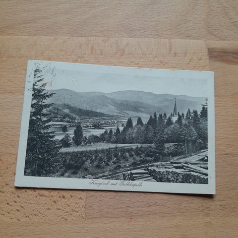 AK Krieglach mit Gölkkapelle. (1921/22)
