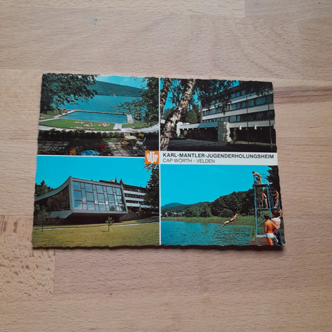 AK Velden am Wörthersee. Cap Wörth. Österr. Gewerkschaftsbund. Karl-Mantler-Jugenderholungsheim.