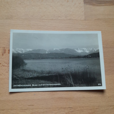 AK Am Wörthersee Blick auf die Karawanken.