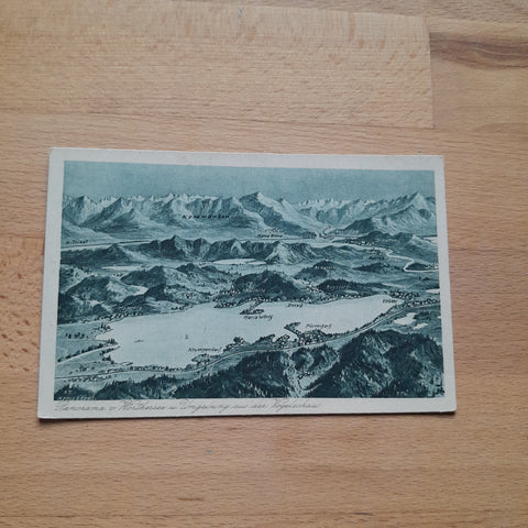 AK Panorama vom Wörthersee und Umgebung aus der Vogelschau. (1923)
