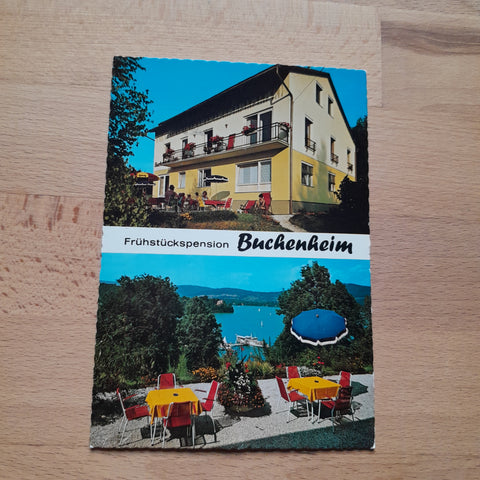 AK Reifnitz am Wörthersee. Frühstückspension Buchenheim. Maria Hrastnig.
