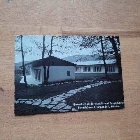 AK Krumpendorf. Ferienhäuser. Gewerkschaft der Metall- und Bergarbeiter.