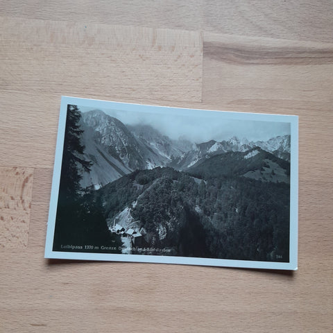 AK Loiblpass Grenze Deutschland - Südslavien. (1939)