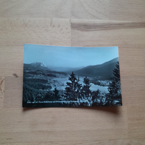 AK Blick von der Ruine Kühnburg auf Presseggersee und Dobratsch.