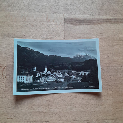 AK Hermagor im Gailtale mit Dobratsch Villacher Alpe.