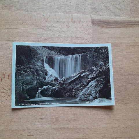 AK Garnitzenklamm bei Hermagor. (1. Wasserfall)