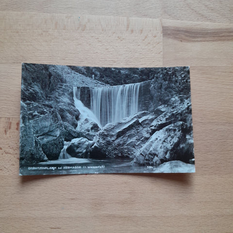 AK Garnitzenklamm bei Hermagor. (1. Wasserfall)
