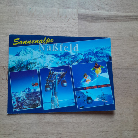 AK Karnische Schiregion. Sonnenalpe-Naßfeld - Passo Pramollo. Rudnigalmbahn.