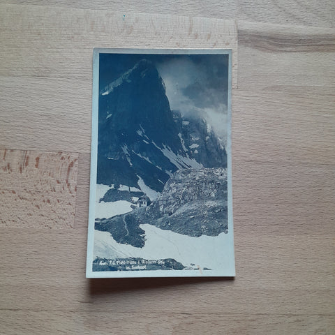 AK Eduard-Pichl-Hütte am Wolayersee mit Seekopf.