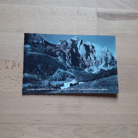 AK Untere Valentinalpe gegen Kellerwand, Rauchkofel, Plöckengebiet.