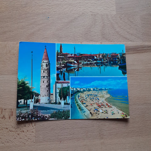 AK Caorle. Il Campanile - Il Porto e la Spiaggia.