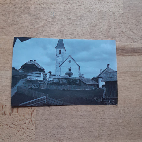 Foto AK Pfarrkirche St. Lorenzen in der Reichenau.
