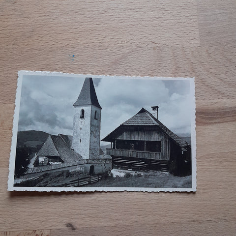 Foto AK Pfarrkirche St. Lorenzen in der Reichenau.