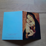 Billett Maria, Das Kind liebkosend. (H. A. Holbein d. Ä., Kunsthistorisches Museum, Wien)