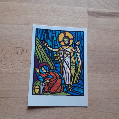 AK Der Auferstandene und Magdalena. (Bild von Charlotte Klima, Wien)